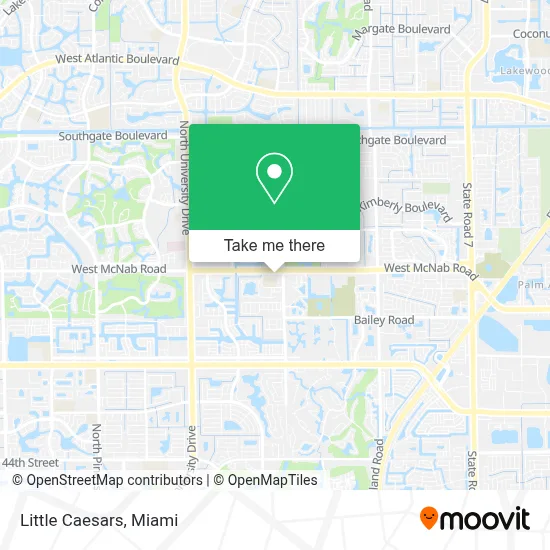 Little Caesars map