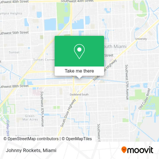 Johnny Rockets map