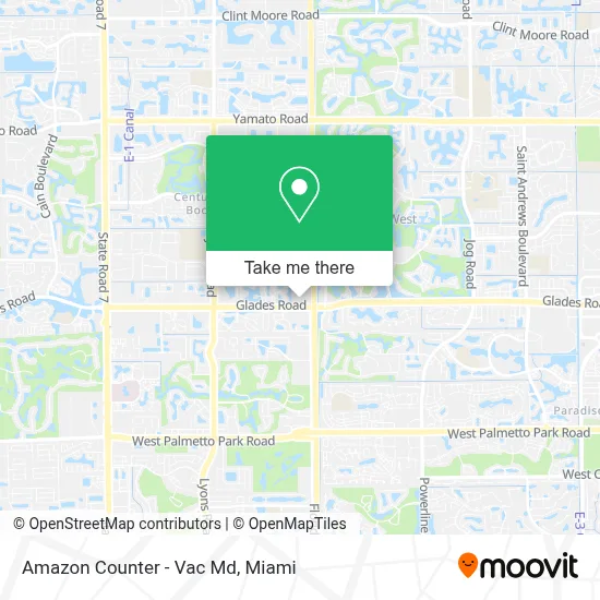 Amazon Counter - Vac Md map