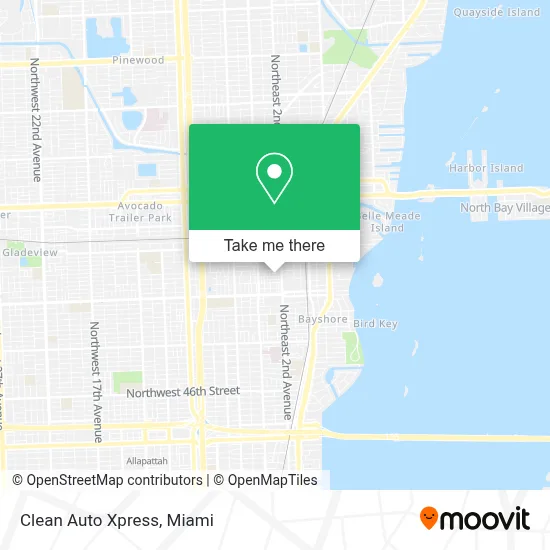 Clean Auto Xpress map