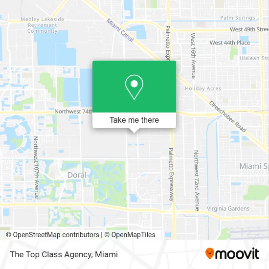 The Top Class Agency map