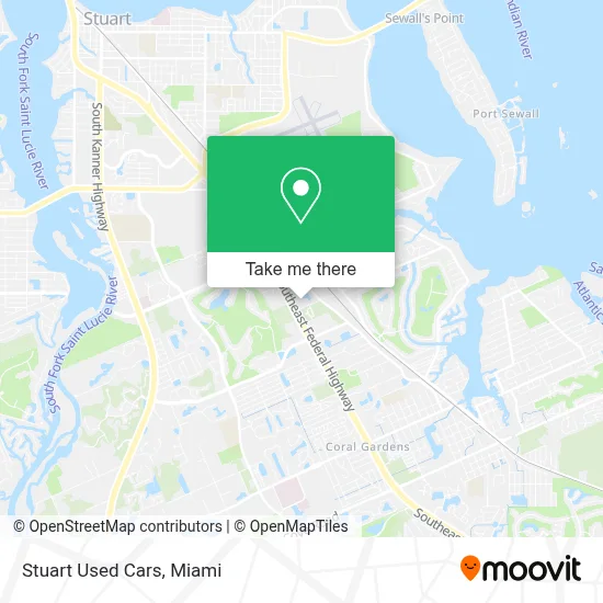 Stuart Used Cars map