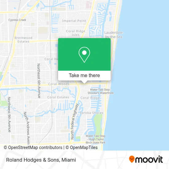 Roland Hodges & Sons map