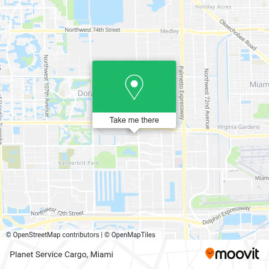 Planet Service Cargo map