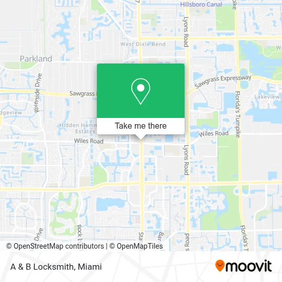A & B Locksmith map