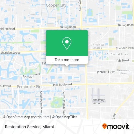 Restoration Service map