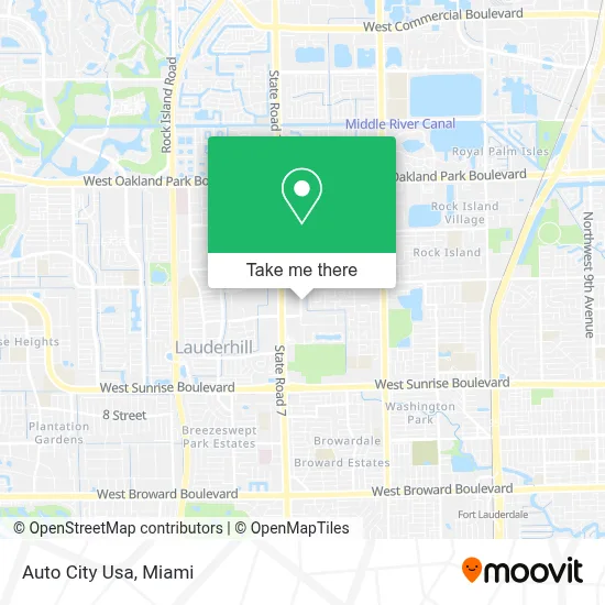 Auto City Usa map