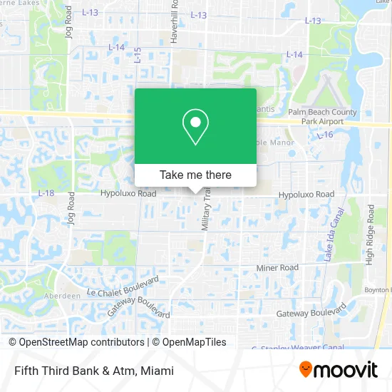 Fifth Third Bank & Atm map