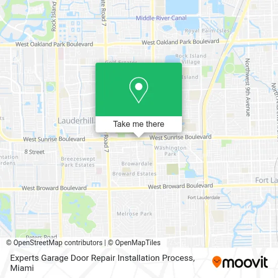 Experts Garage Door Repair Installation Process map
