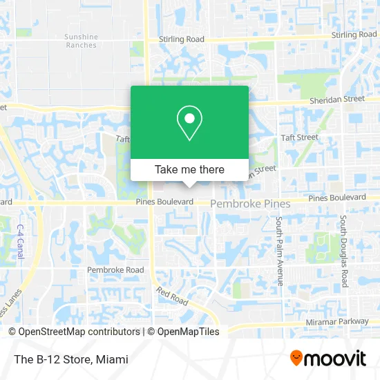 The B-12 Store map