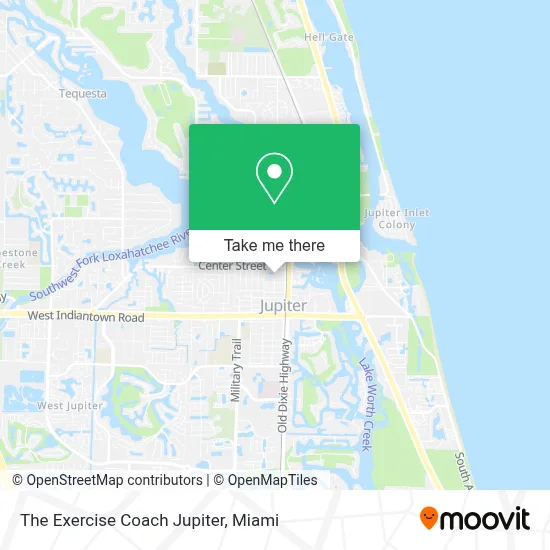 The Exercise Coach Jupiter map