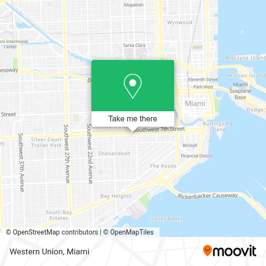 Western Union map