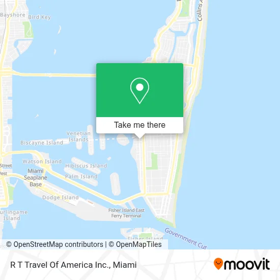 R T Travel Of America Inc. map