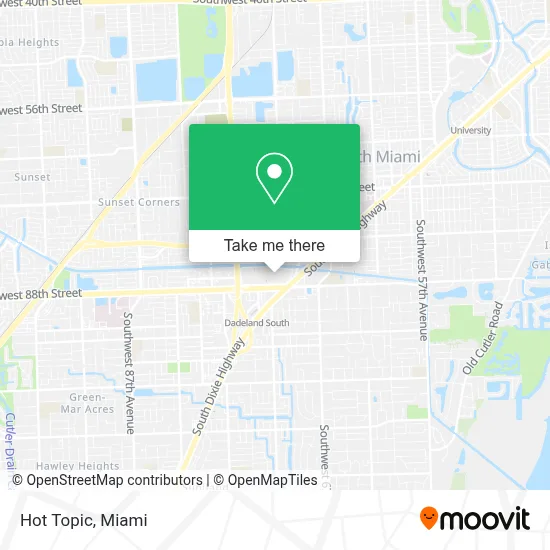 Hot Topic map