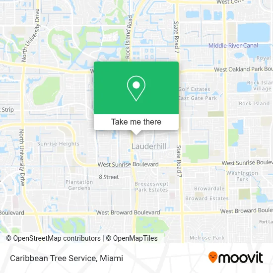 Caribbean Tree Service map