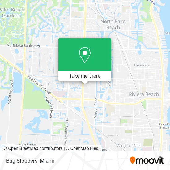 Bug Stoppers map
