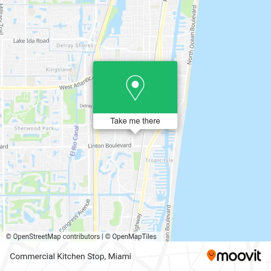 Commercial Kitchen Stop map
