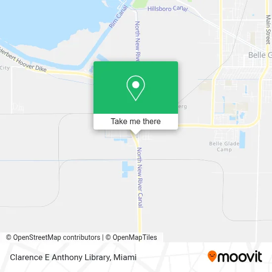 Clarence E Anthony Library map