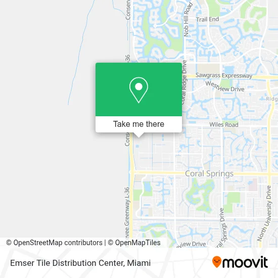 Emser Tile Distribution Center map