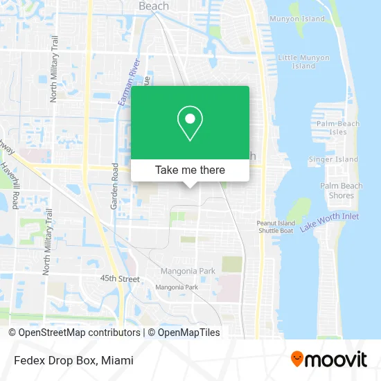 Fedex Drop Box map