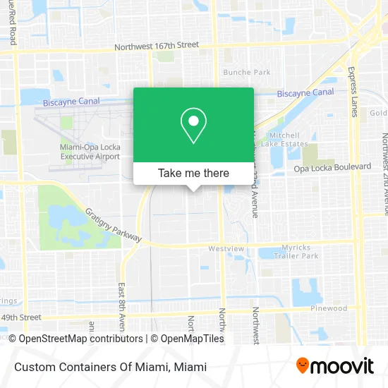Custom Containers Of Miami map