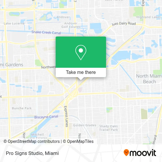 Pro Signs Studio map