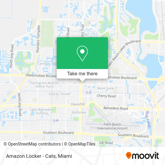 Amazon Locker - Cats map