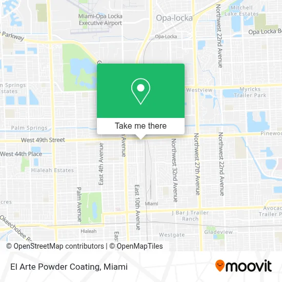 El Arte Powder Coating map