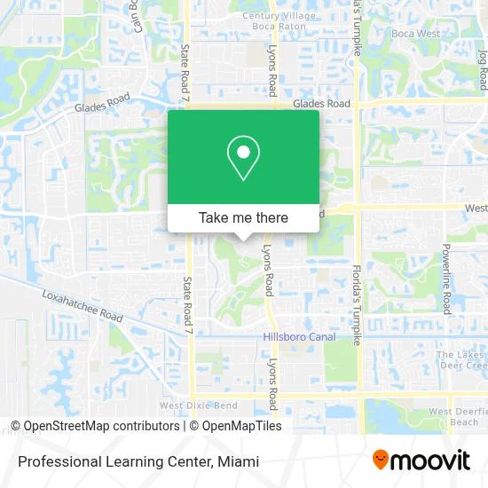 Professional Learning Center map