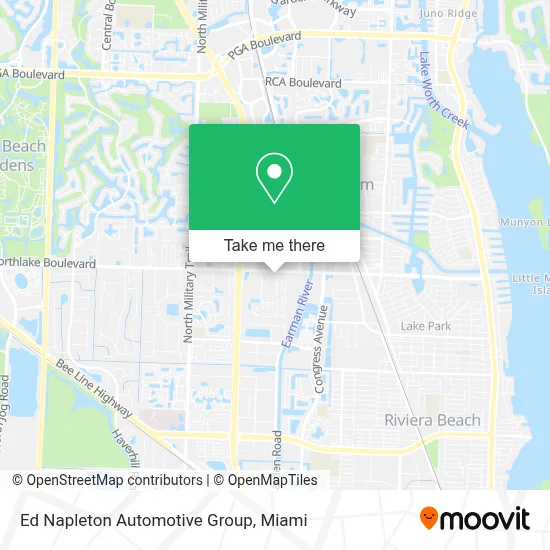 Ed Napleton Automotive Group map