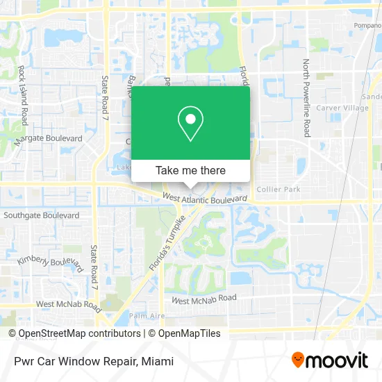 Pwr Car Window Repair map