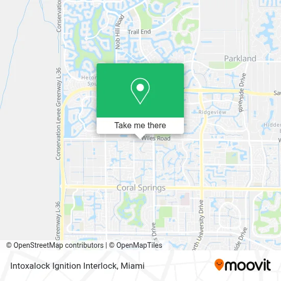 Intoxalock Ignition Interlock map