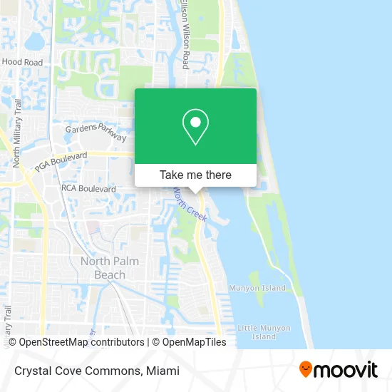 Crystal Cove Commons map