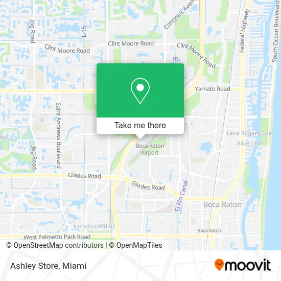 Ashley Store map