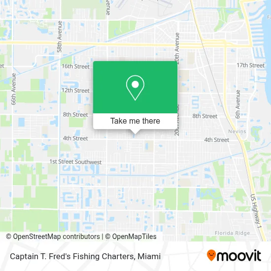 Captain T. Fred's Fishing Charters map