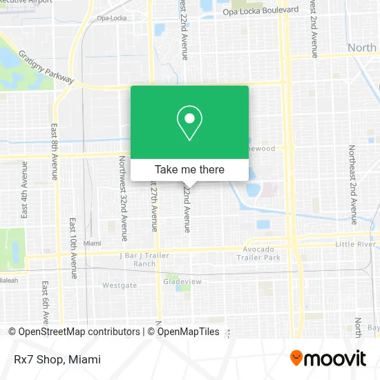 Rx7 Shop map