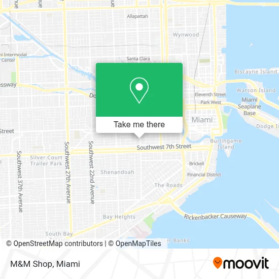 M&M Shop map