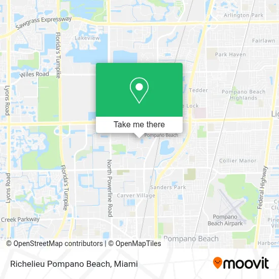 Richelieu Pompano Beach map