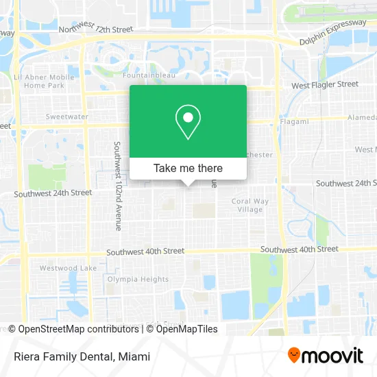 Riera Family Dental map