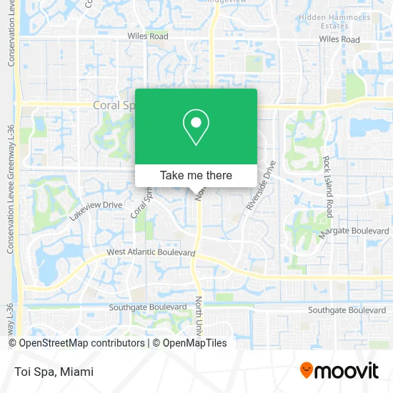 Toi Spa map