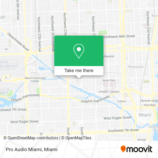 Pro Audio Miami map