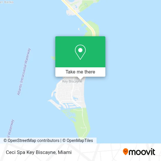 Ceci Spa Key Biscayne map