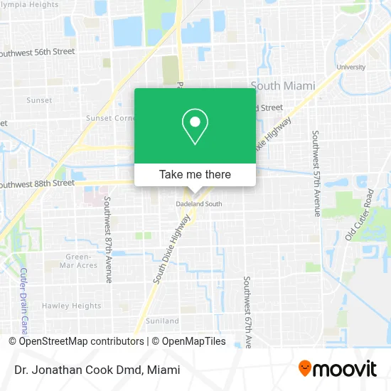 Dr. Jonathan Cook Dmd map