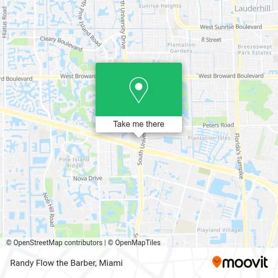 Randy Flow the Barber map
