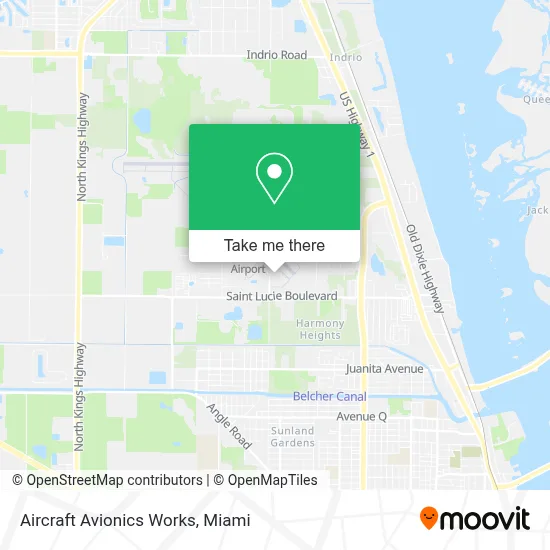 Aircraft Avionics Works map