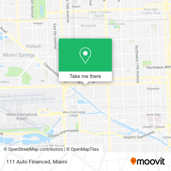 111 Auto Financed map