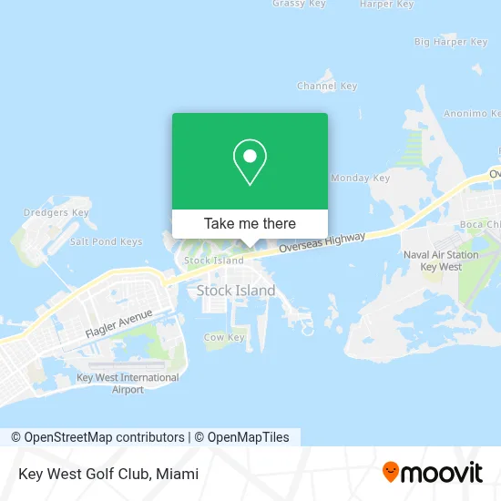 Key West Golf Club map