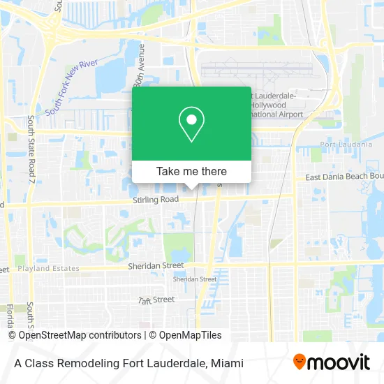 A Class Remodeling Fort Lauderdale map