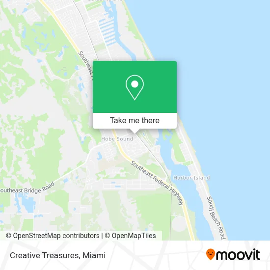Creative Treasures map