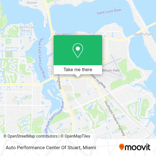 Auto Performance Center Of Stuart map
